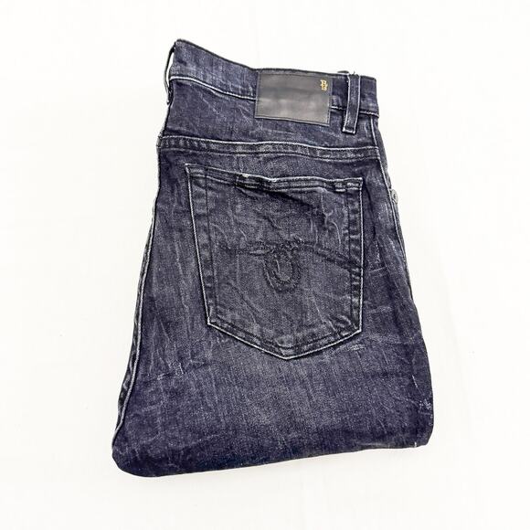 R13 High Rise Black Marble Skinny Denim Jeans Zip Fly Size 30 Italy R13W0023-40 - Picture 1 of 9